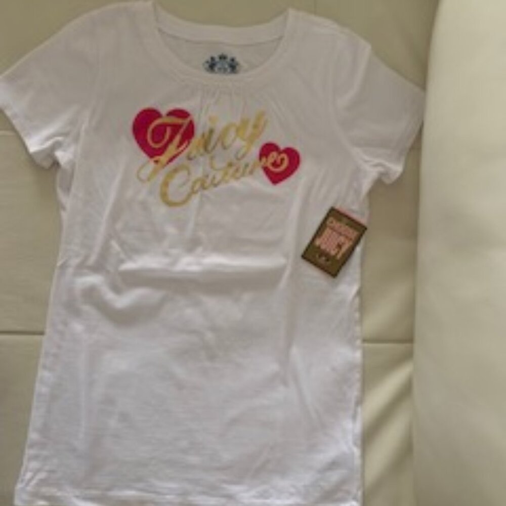Juicy Couture Girl's Short Sleeve Top/T-Shirt Size 12 (Brand New with Tags)